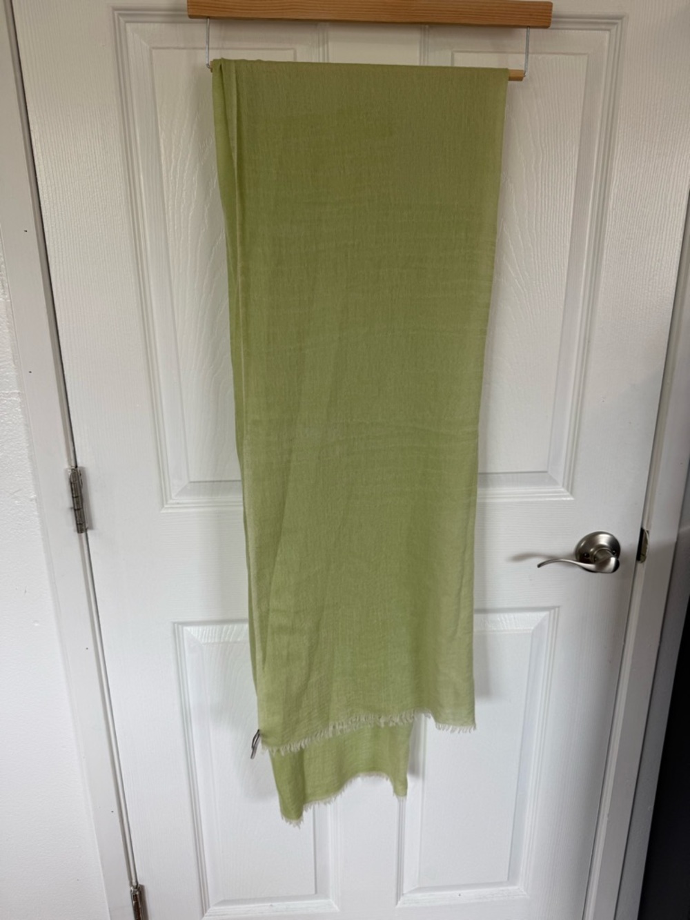 Nordstrom Light Green Cashmere Scarf Wrap